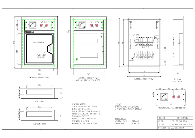 electrical panel layout